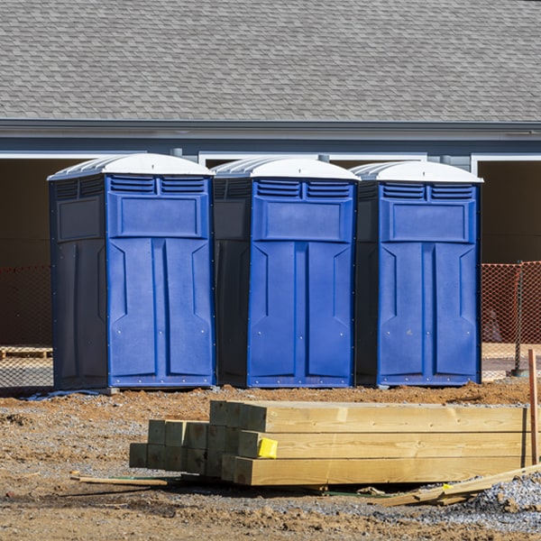 is there a specific order in which to place multiple porta potties in Montvale